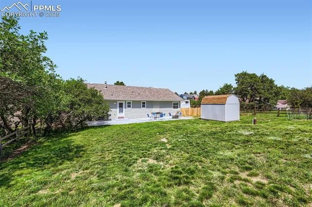 a house view with a garden space