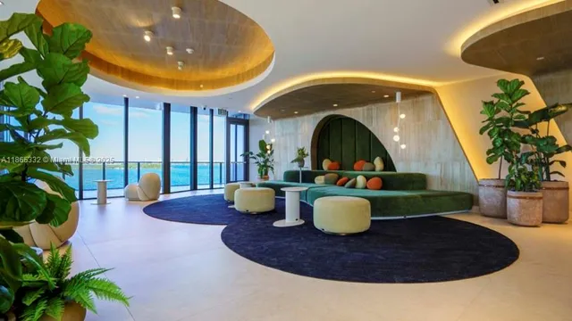 a view of a living room and natural light