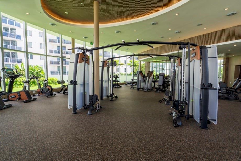 700 Northeast 24th Street, Unit 4303 Miami, FL 33137 - Photo 19 of 41 a view of a room with gym equipment