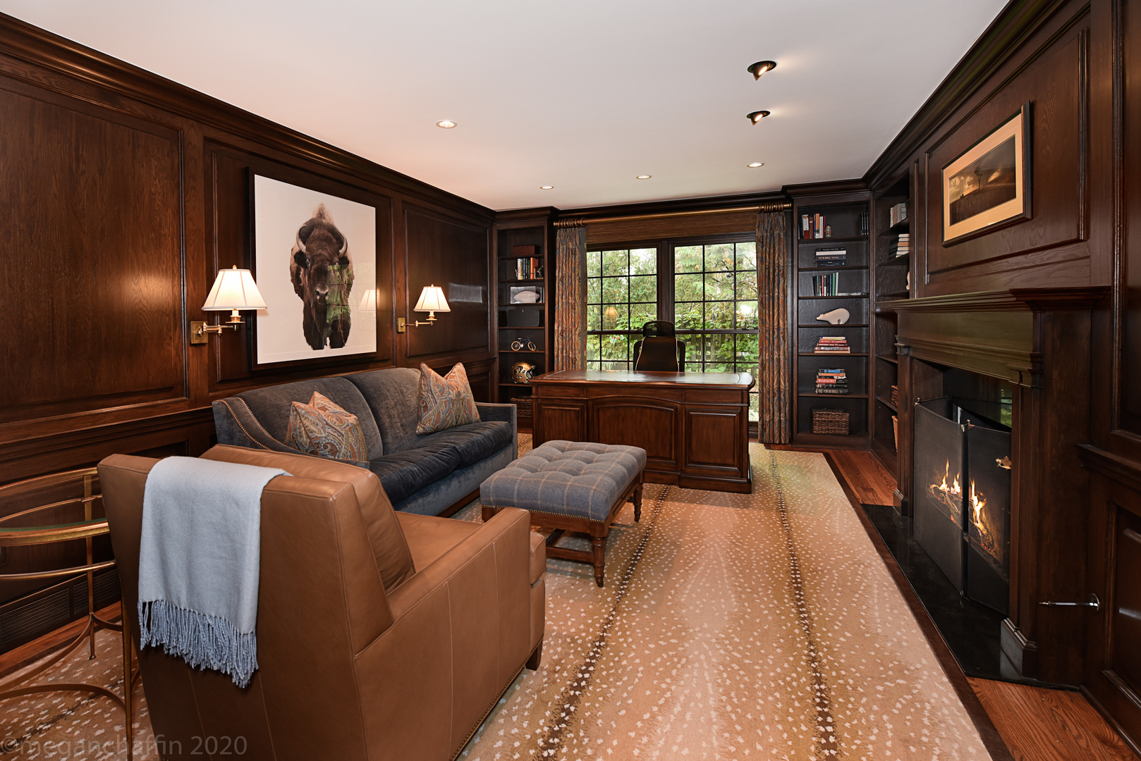 1115 Mohawk Road Wilmette, IL 60091 - Photo 20 of 66 a living room with furniture fireplace and flat screen tv