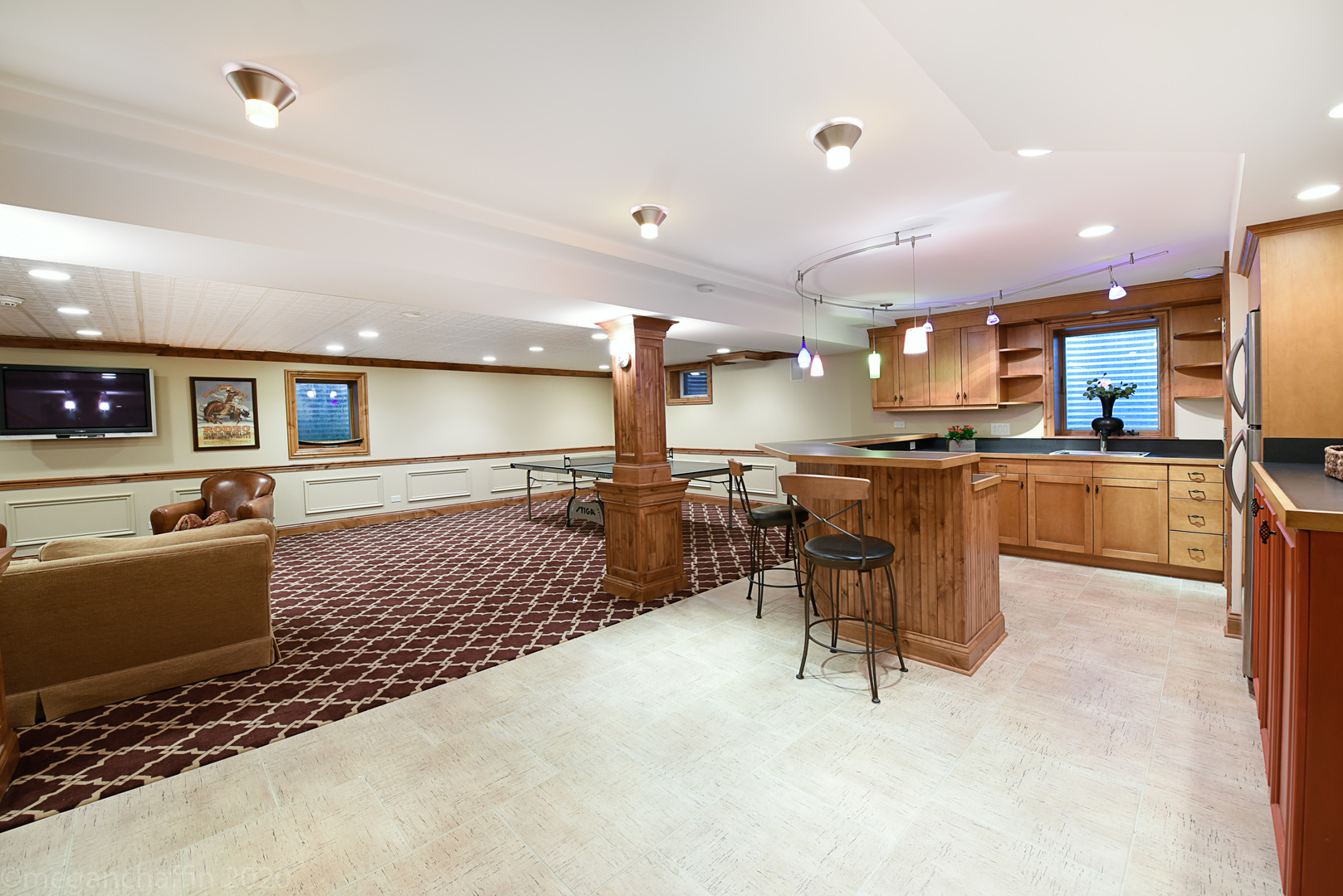 1115 Mohawk Road Wilmette, IL 60091 - Photo 44 of 66 a living room with stainless steel appliances furniture a kitchen island a stove and a sink