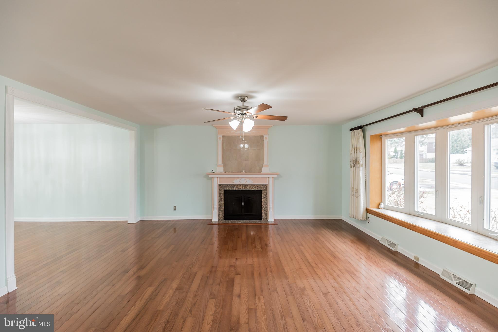 1841 Edmund Road Abington, PA 19001 - Photo 3 of 26 Living Room with Fireplace