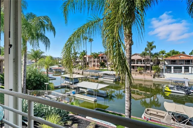 a view of a lake with a mountain