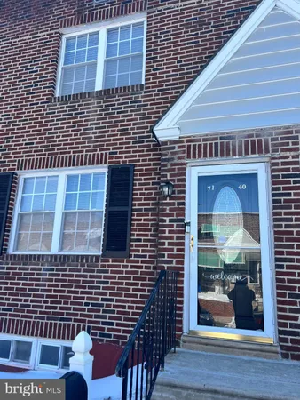 a view of front door of house