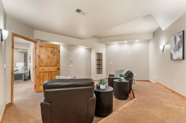 a room with furniture