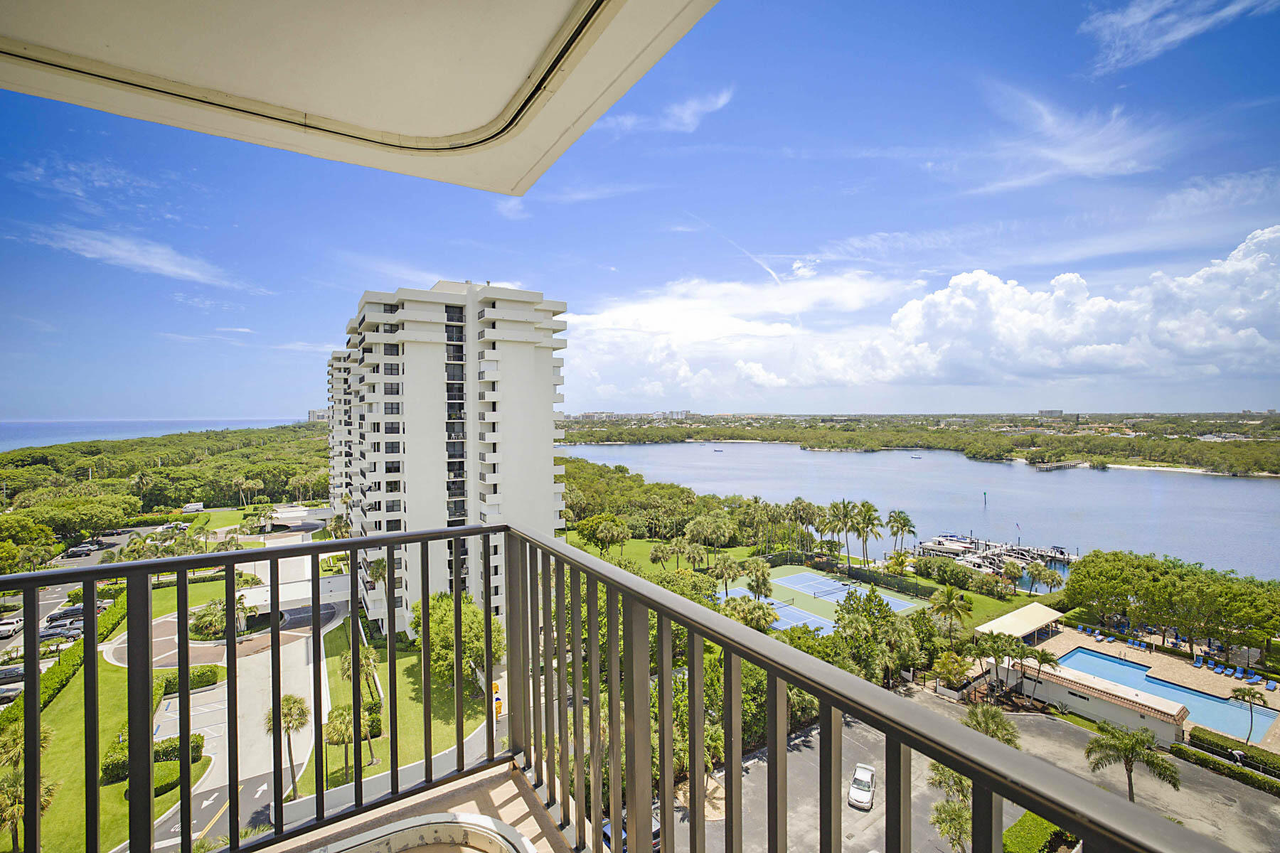 2121 North Ocean Boulevard, Unit 1201E Boca Raton, FL 33431 - Photo 7 of 62 Intracoastal from balcony