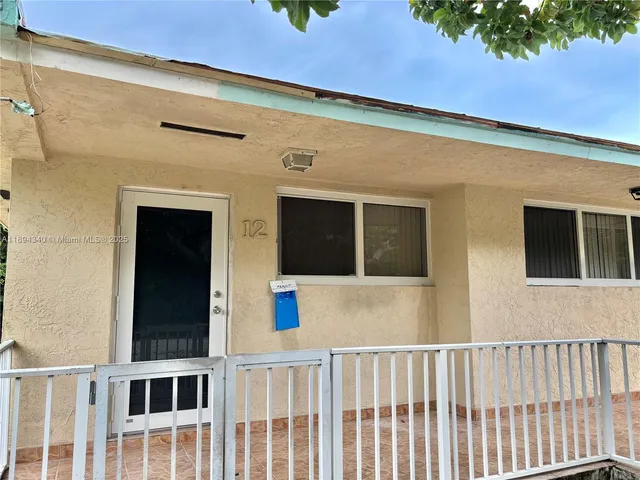 a view of front door