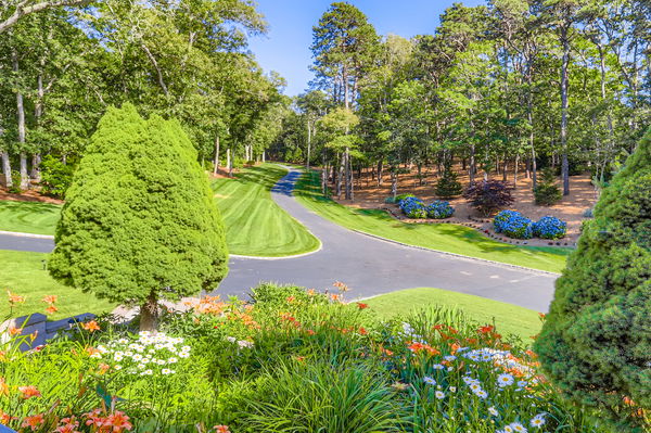 217 Barnes Road Oak Bluffs, MA 02557 - Photo 36 of 60 a view of a yard with swimming pool