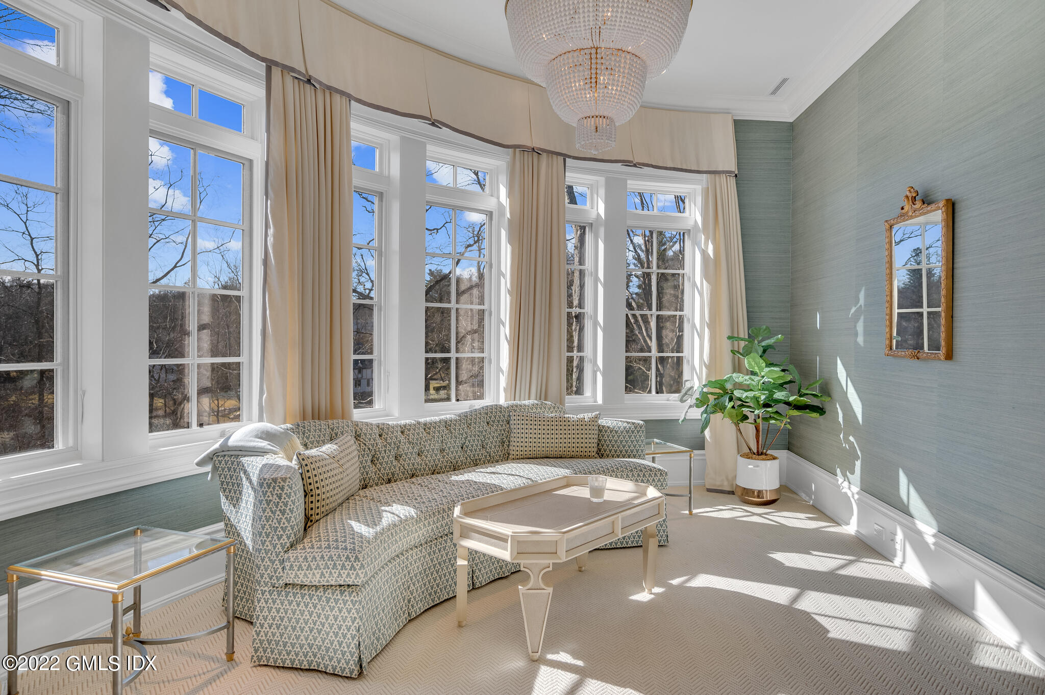 21 Woodside Drive Greenwich, CT 06830 - Photo 20 of 35 a living room with furniture and a large window