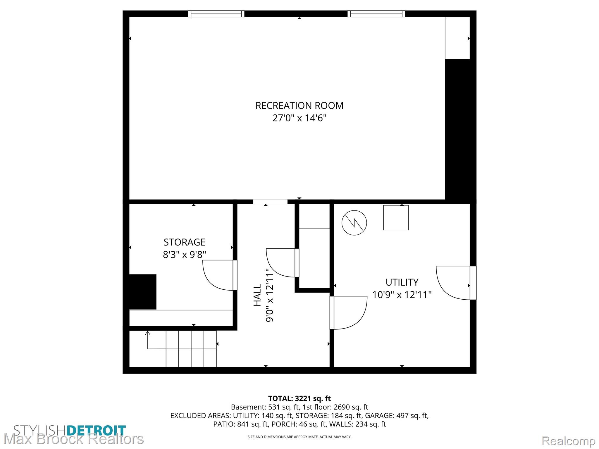 3797 South Darlington Road Bloomfield Hills, MI 48301 - Photo 63 of 63 Lower level floor plan