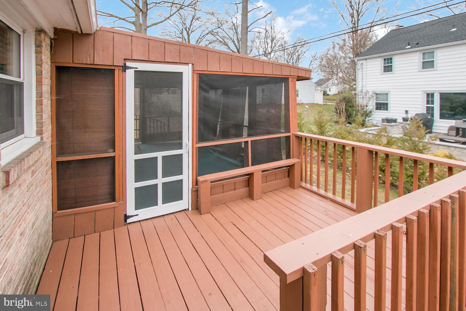227 Murphy Road Wilmington, DE 19803 - Photo 23 of 25 Rear deck w/ access to enclosed porch