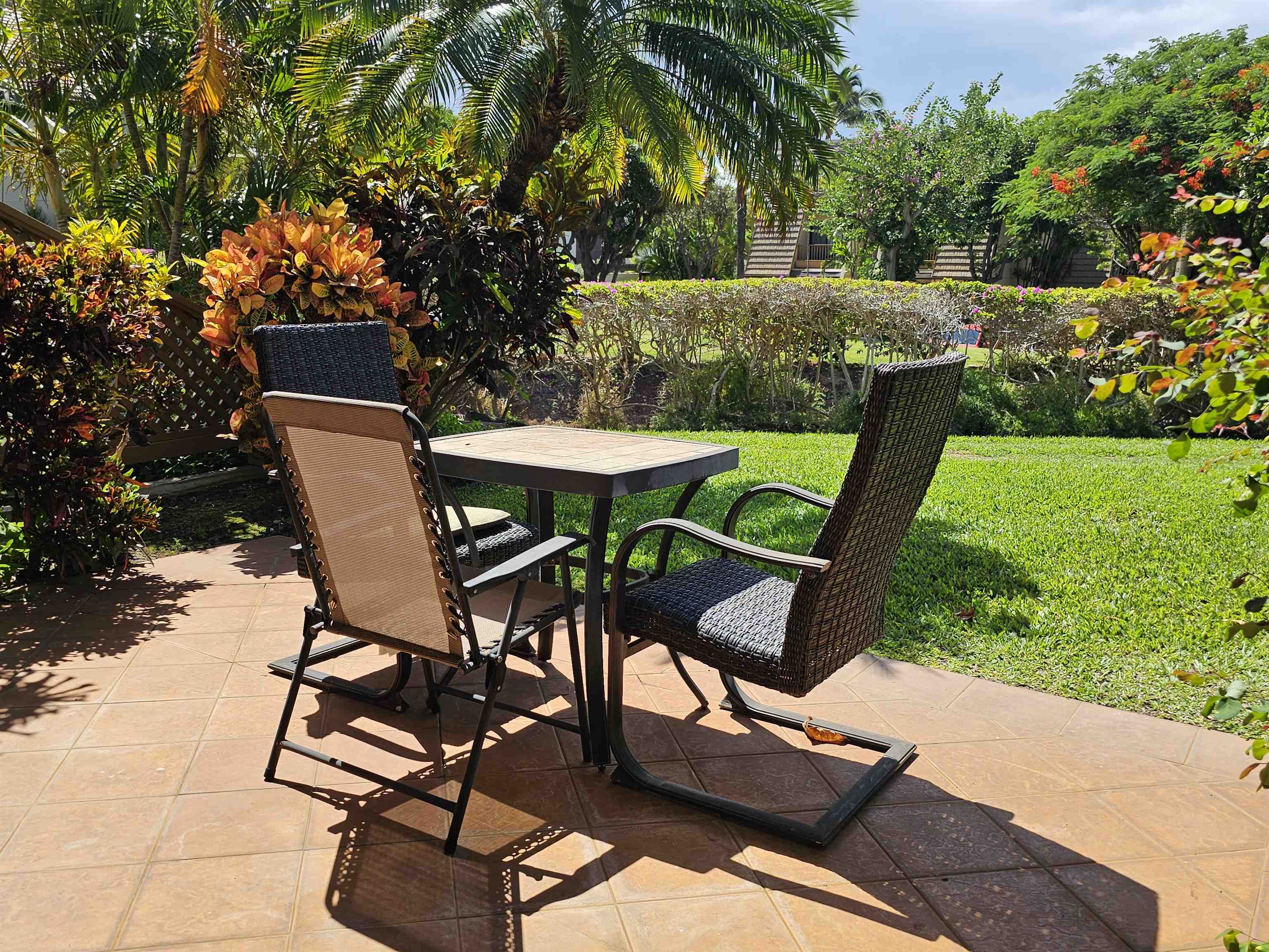 2777 South Kihei Road, Unit K107 Kihei, HI 96753 - Photo 18 of 50 a view of backyard with outdoor seating and green space