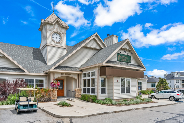 900 Bitner Road, Unit K25 Park City, UT 84098 - Photo 27 of 35 Building with a prominent clock tower and a gabled roofline