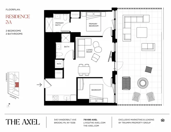 $6,295 | 545 Vanderbilt Avenue, Unit 3A | Prospect Heights