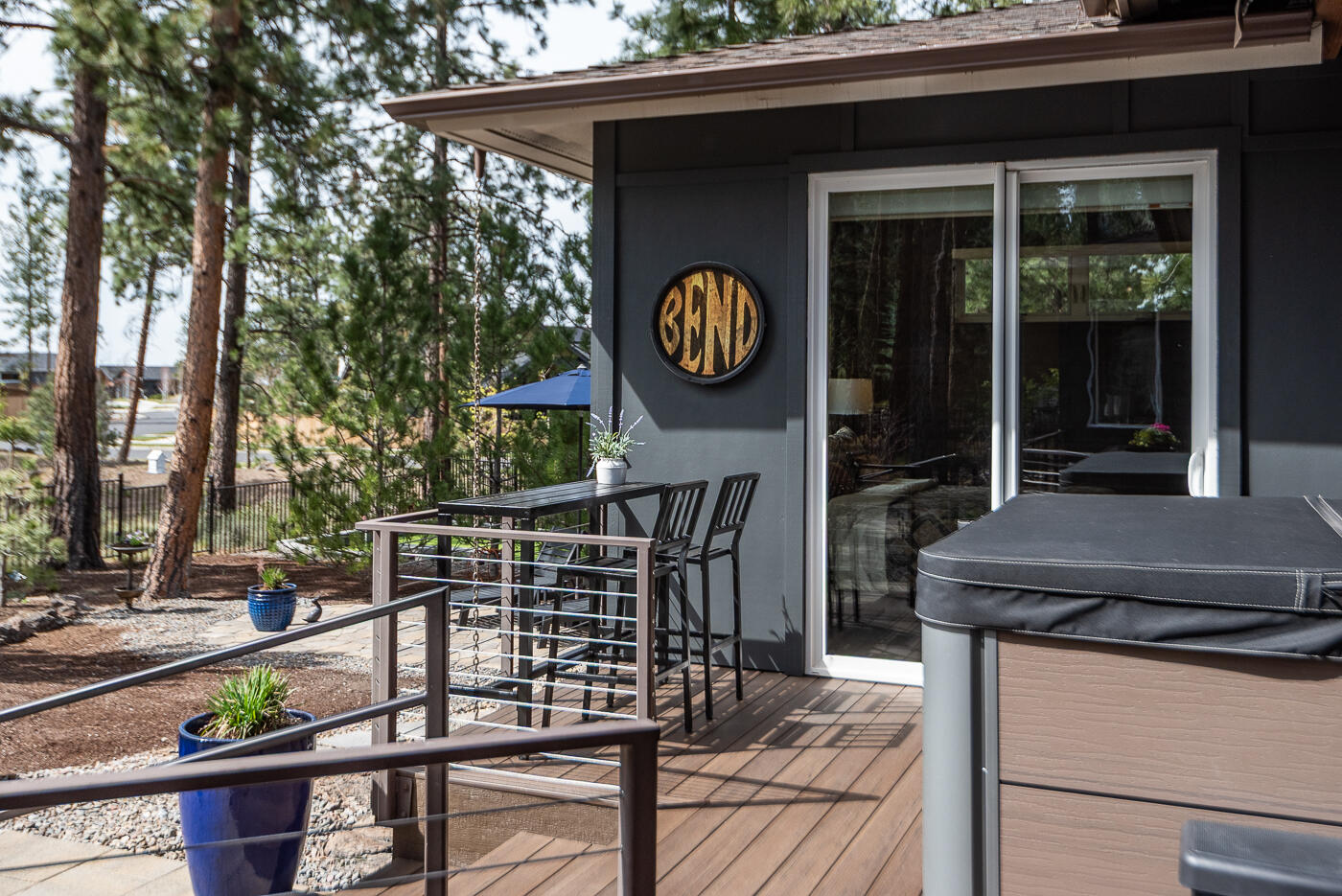 3312 Northwest Shevlin Ridge Bend, OR 97703 - Photo 37 of 63 Back Deck and Hot Tub