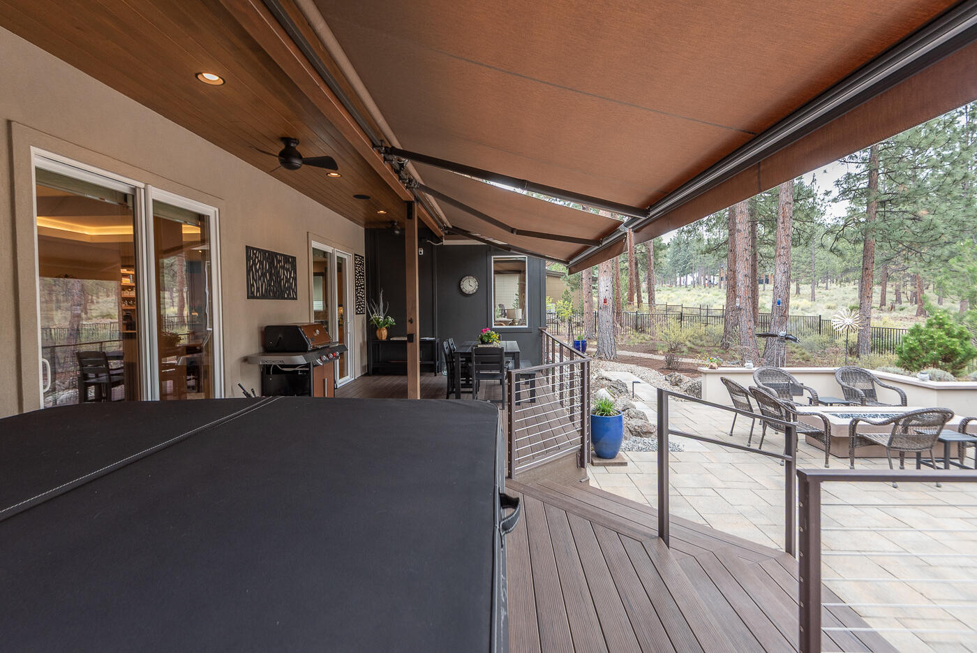 3312 Northwest Shevlin Ridge Bend, OR 97703 - Photo 39 of 63 Back Deck w/ Awning Extended