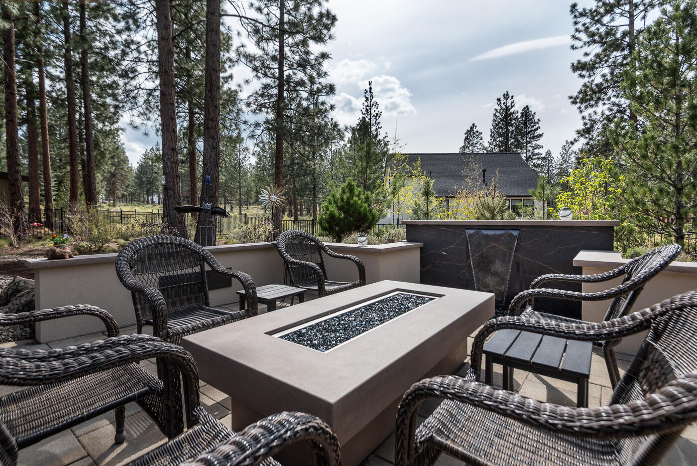 3312 Northwest Shevlin Ridge Bend, OR 97703 - Photo 43 of 63 Gas Firepit and Water Feature