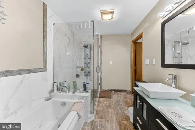 a view of dirt yard with a large tree