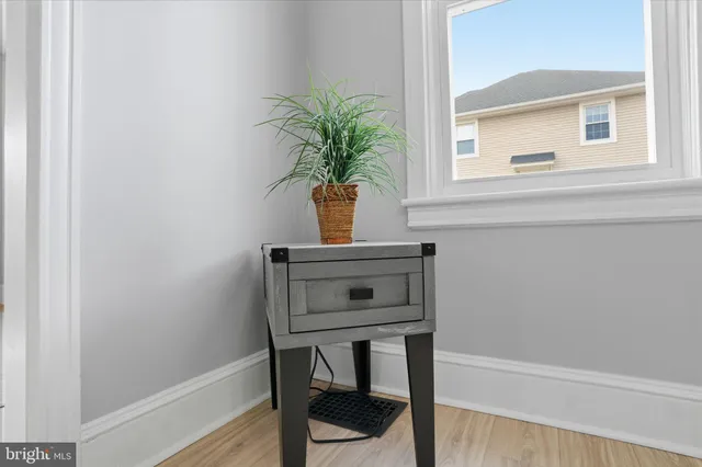 a view of table chair in the house