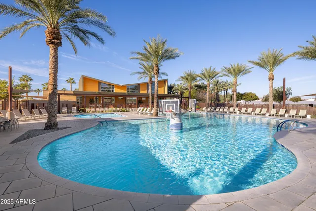 a view of outdoor space with palm trees