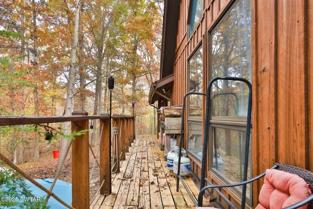a outdoor living space with furniture
