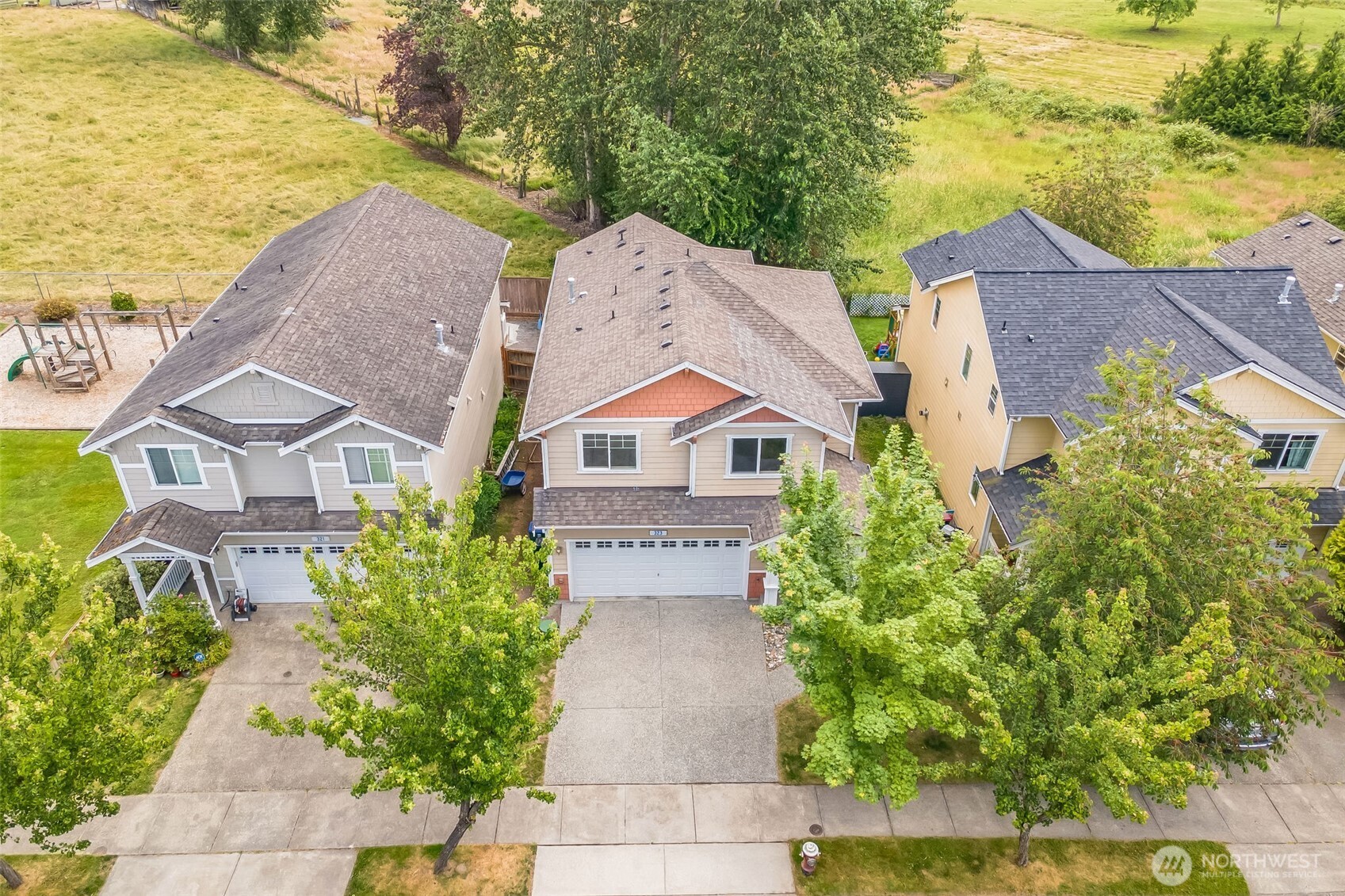 323 Helen Street Sedro-Woolley, WA 98284 - Photo 2 of 34 an aerial view of a house