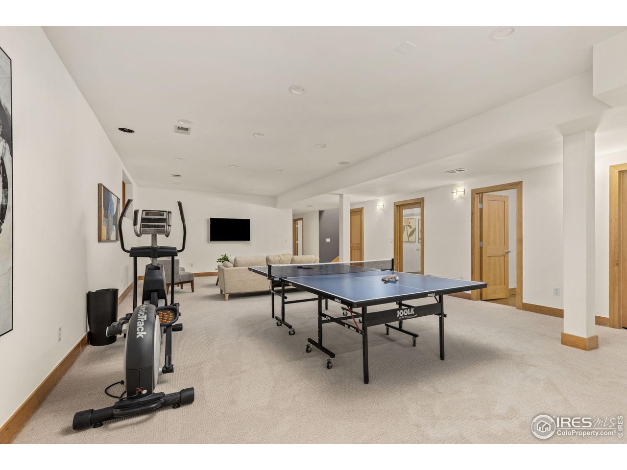 3080 7th Street Boulder, CO 80304 - Photo 34 of 50 Expansive basement family room for ping pong, movies, exercise, etc.