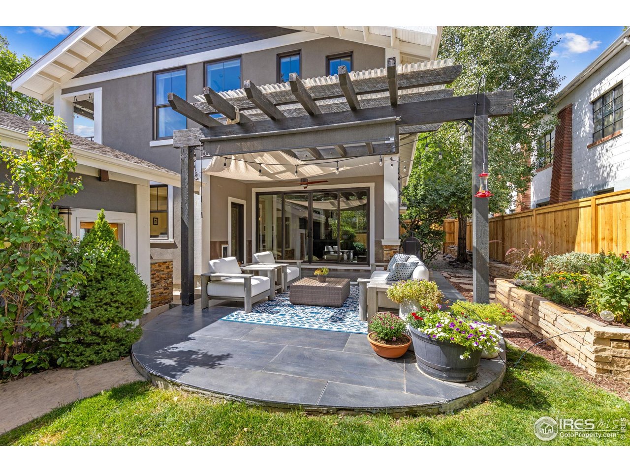 3080 7th Street Boulder, CO 80304 - Photo 40 of 50 Back yard living room for year round outdoor enjoyment.