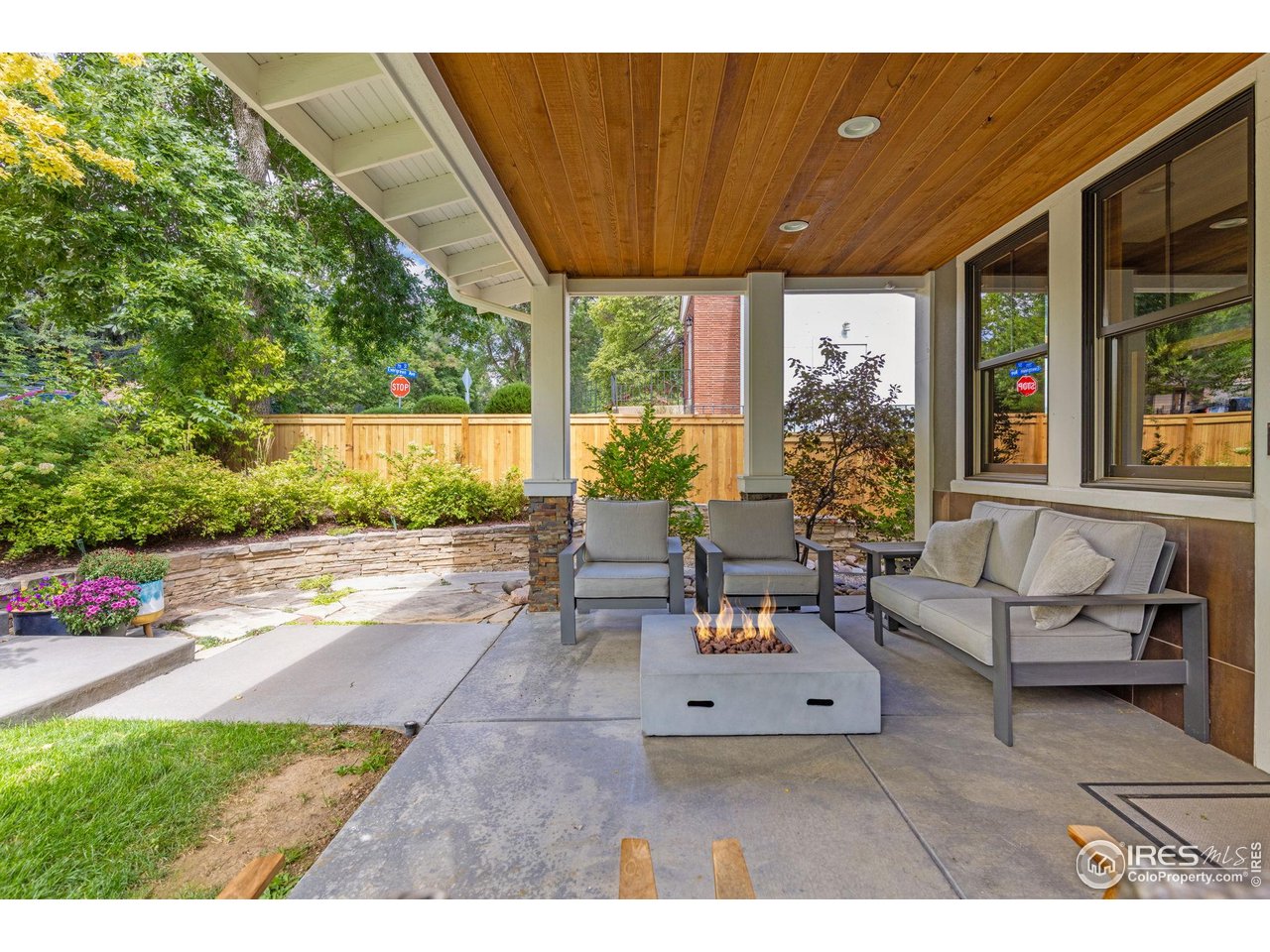 3080 7th Street Boulder, CO 80304 - Photo 43 of 50 Front of home covered patio west facing with mountain views.