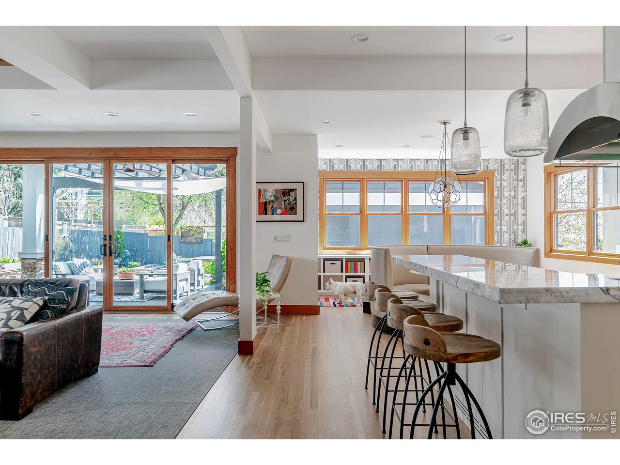 3080 7th Street Boulder, CO 80304 - Photo 7 of 50 Large sliders brings the beautiful Colorado outdoors in.