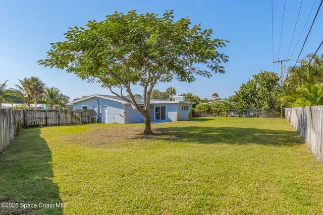 a house with a field