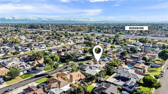 an aerial view of a city