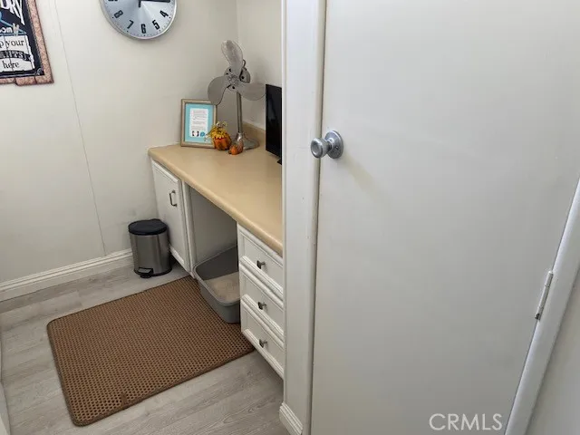 a view of balcony with furniture