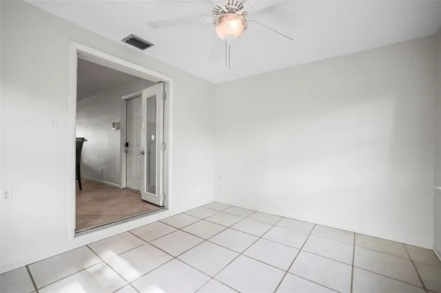 a view of an empty room