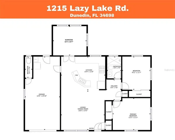 $420,000 | 1215 Lazy Lake Road East, Dunedin, FL 34698