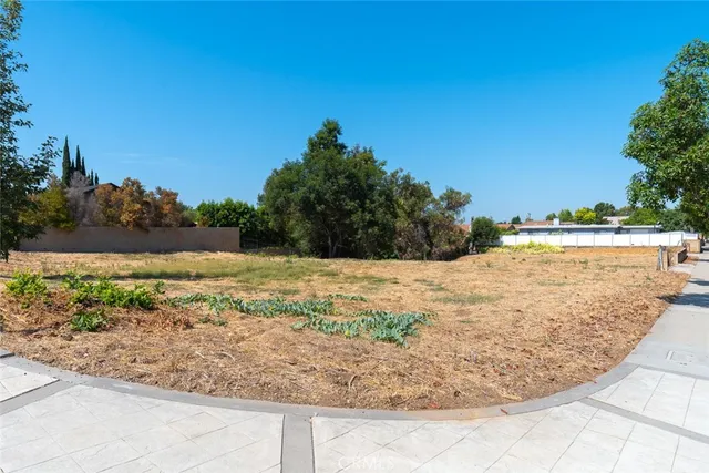 a view of a yard with a area