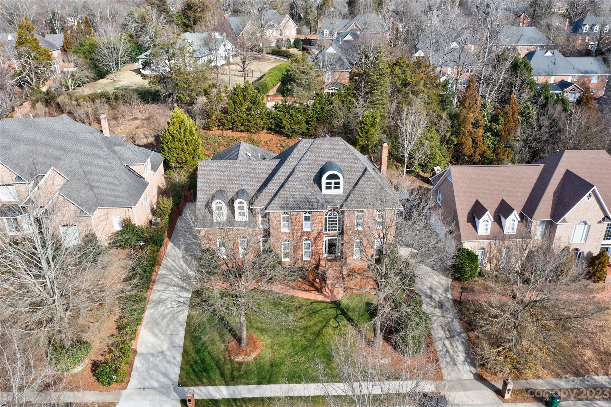 2134 Glade Hill Road Charlotte, NC 28270 - Photo 2 of 48 an aerial view of a house with a yard and lake view