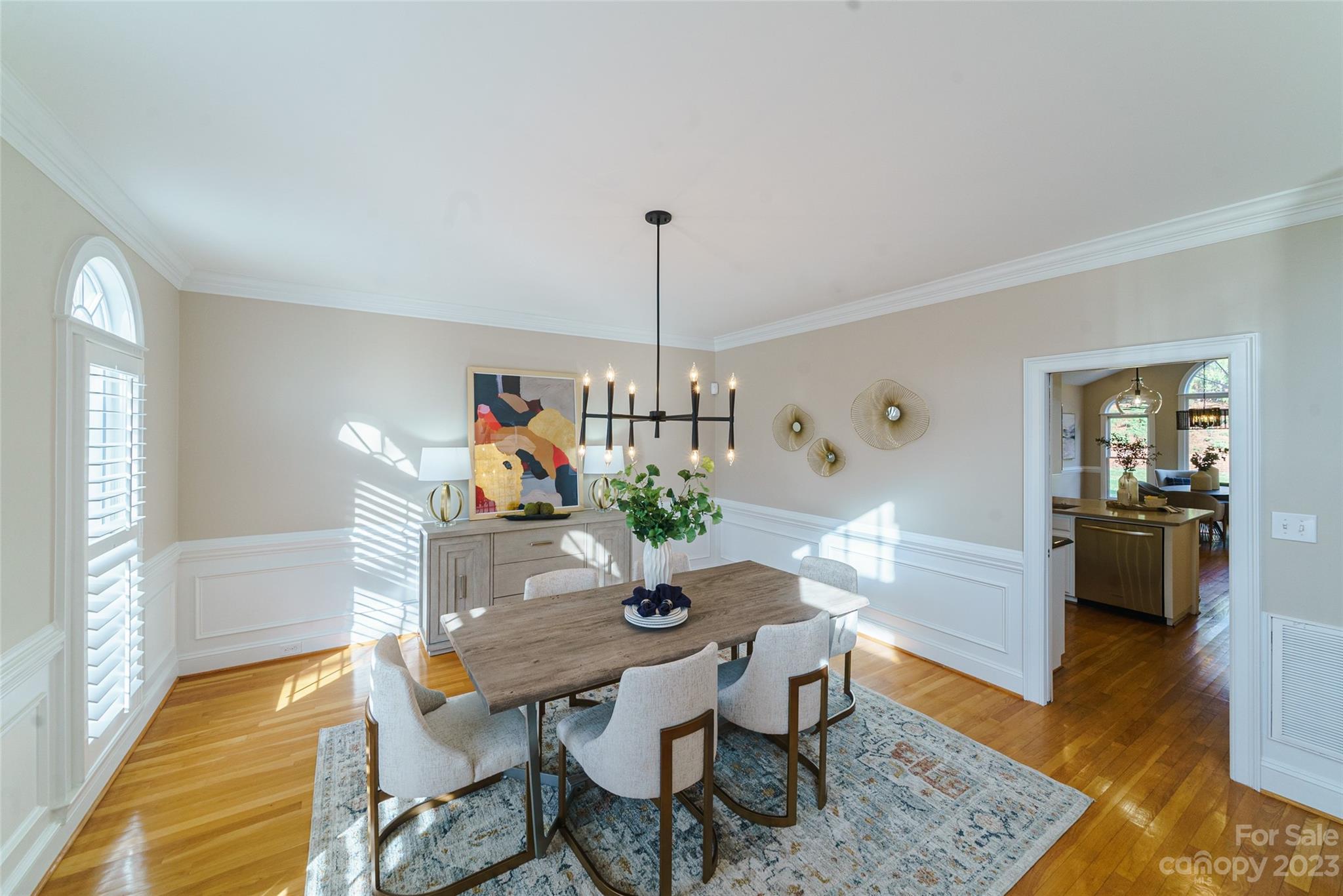 2134 Glade Hill Road Charlotte, NC 28270 - Photo 5 of 48 a view of a dining room with furniture window and wooden floor