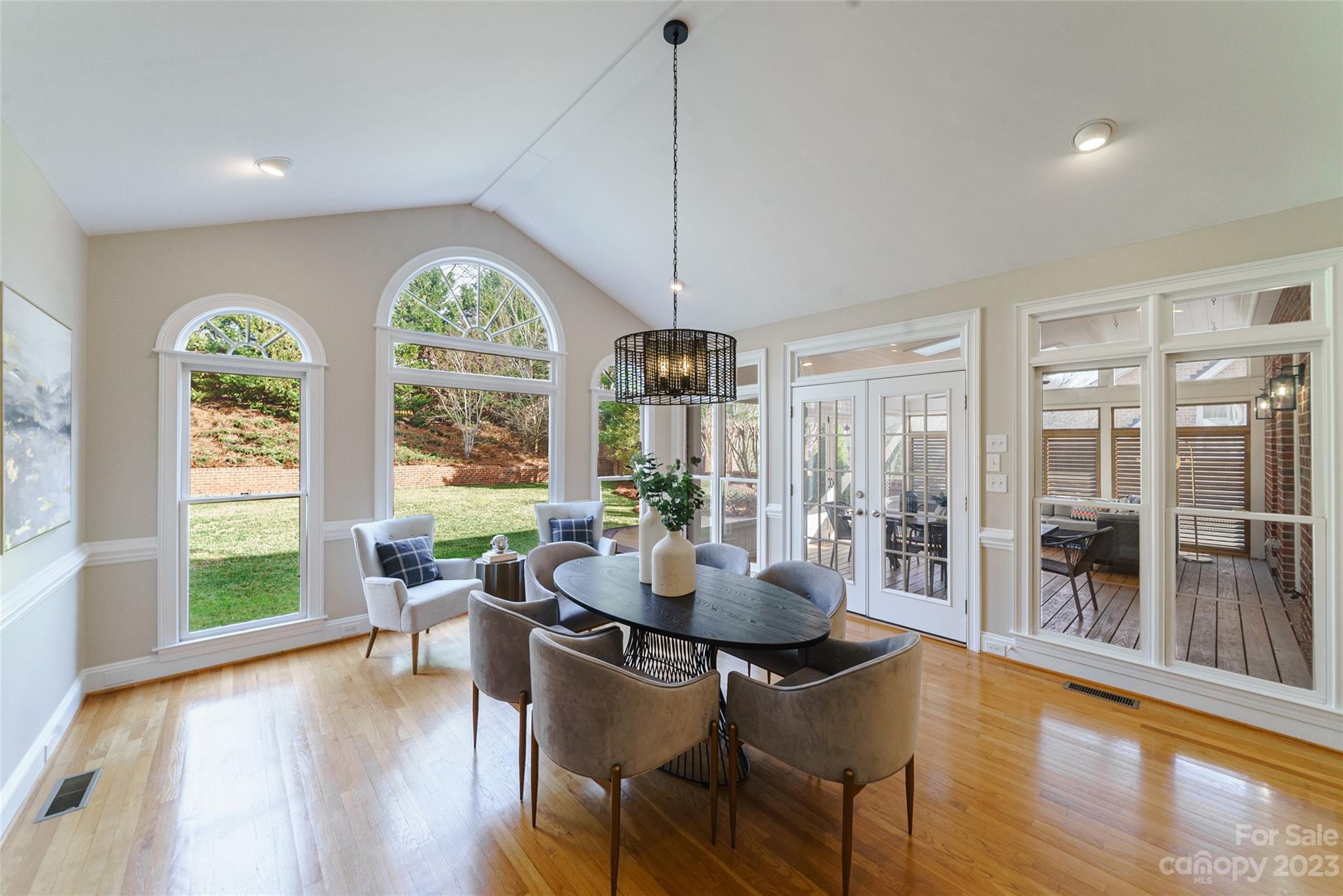 2134 Glade Hill Road Charlotte, NC 28270 - Photo 10 of 48 a view of a dining room with furniture window and wooden floor