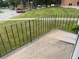 a view of stairs and yard