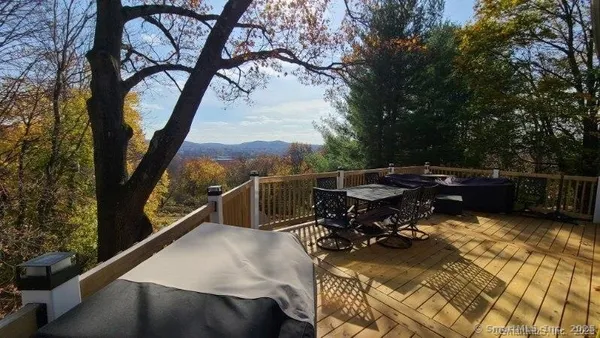 a view of a flower in a garden