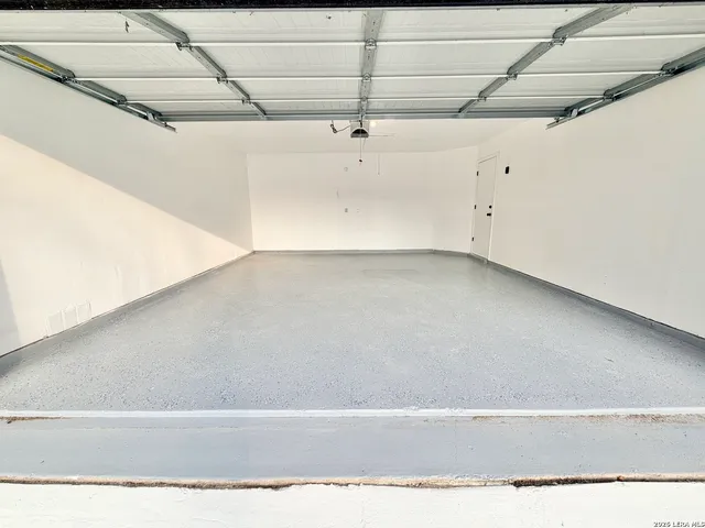 a view of a indoor garage