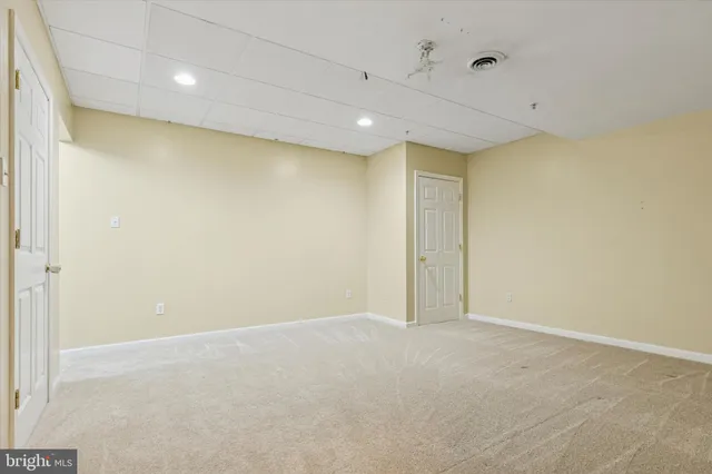 a view of an empty room
