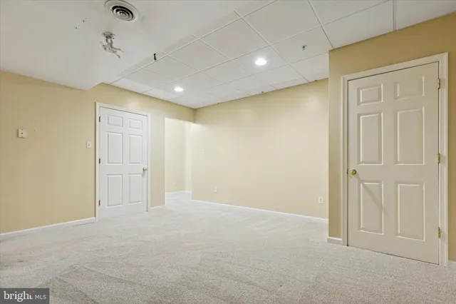 a view of an empty room