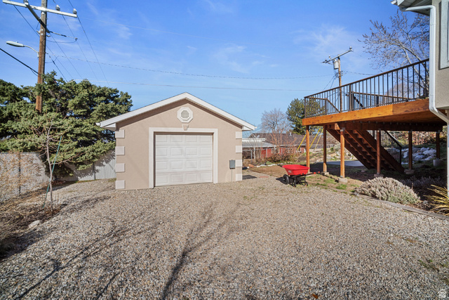 4426 South 3035 East Holladay, UT 84124 - Photo 35 of 49 Detached garage with gravel driveway