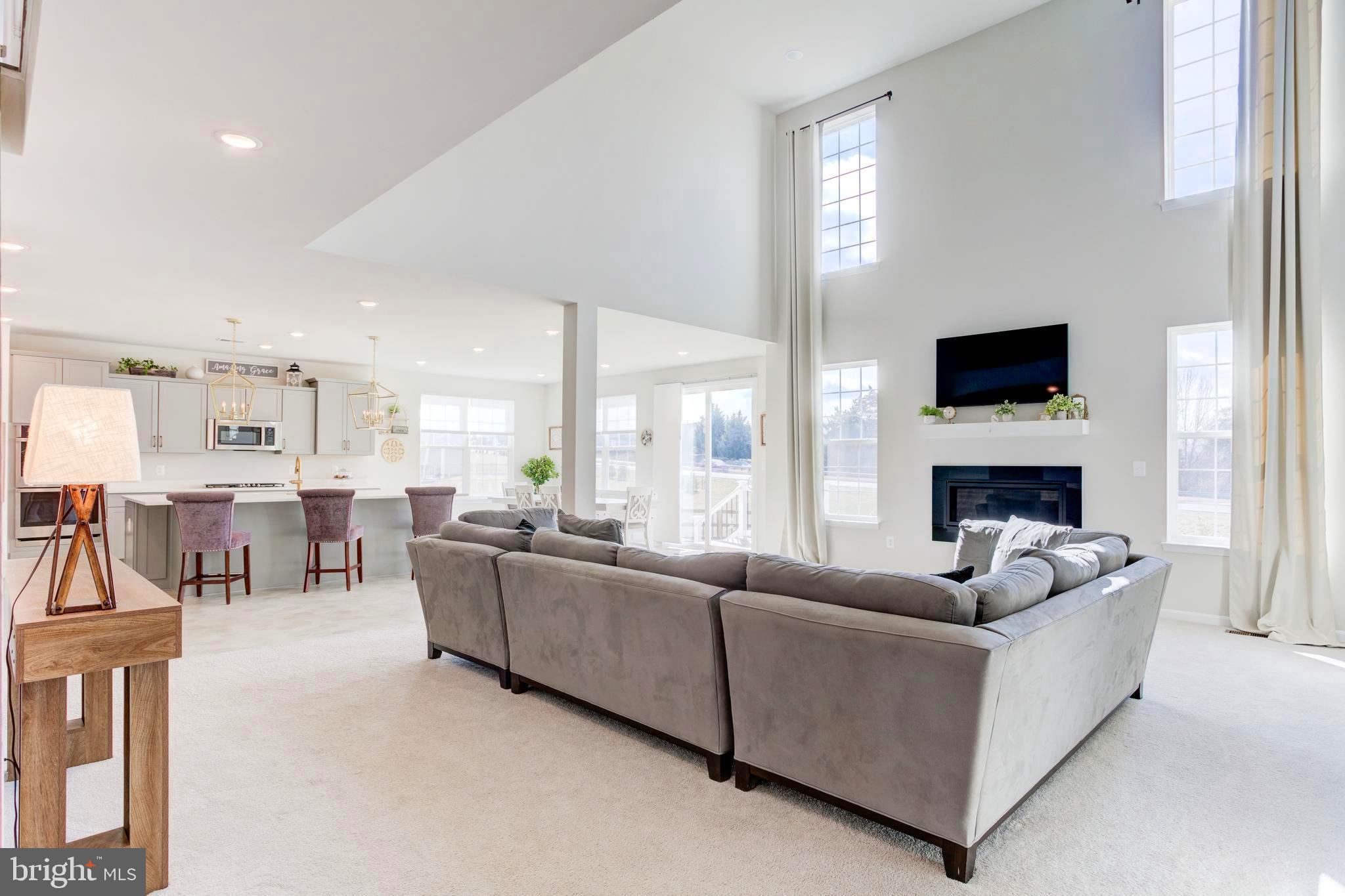 13402 Maymount Drive Culpeper, VA 22701 - Photo 4 of 25 a living room with furniture a fireplace and a flat screen tv