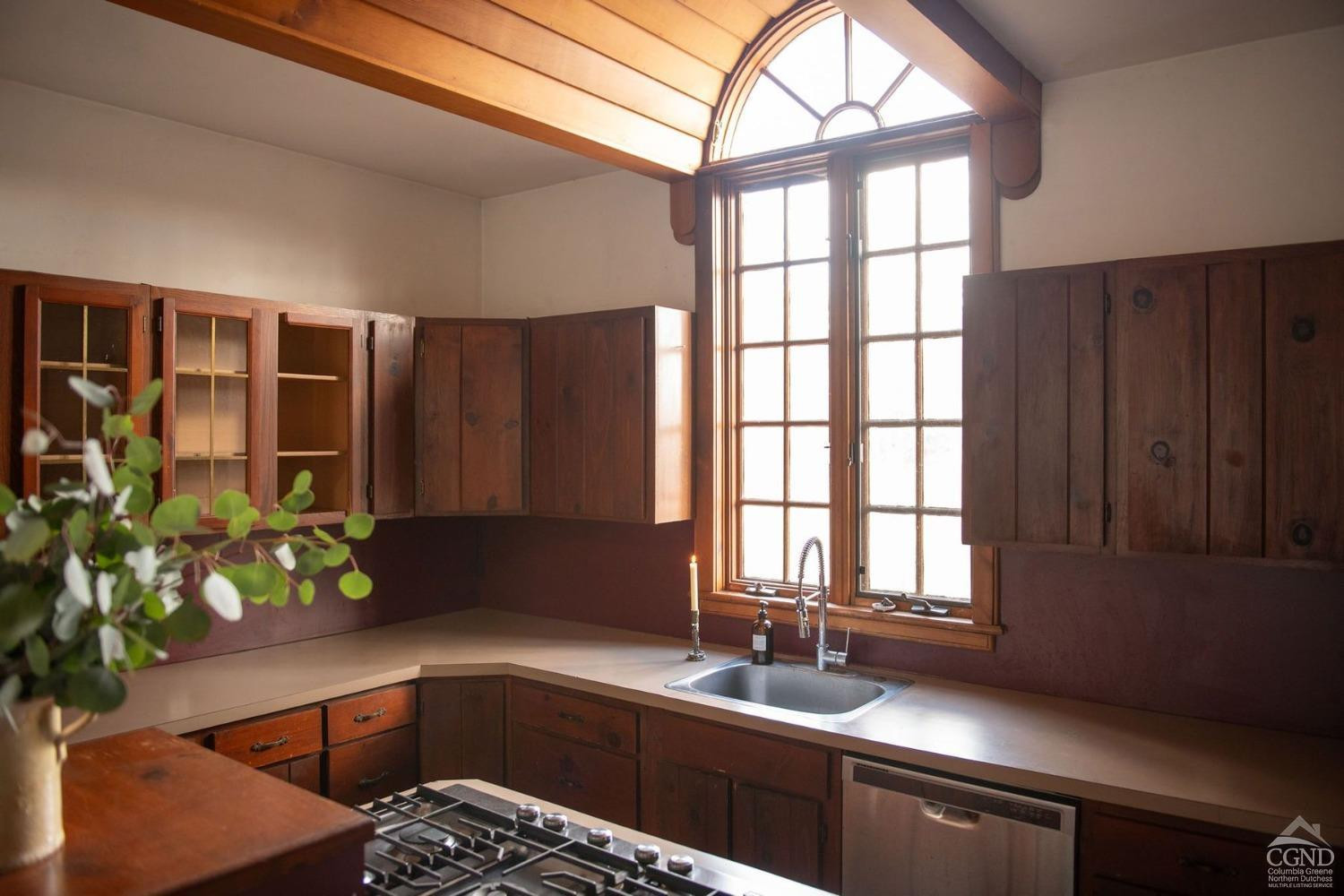 222 Main Street Germantown, NY 12526 - Photo 12 of 36 a kitchen that has a sink and a window in it