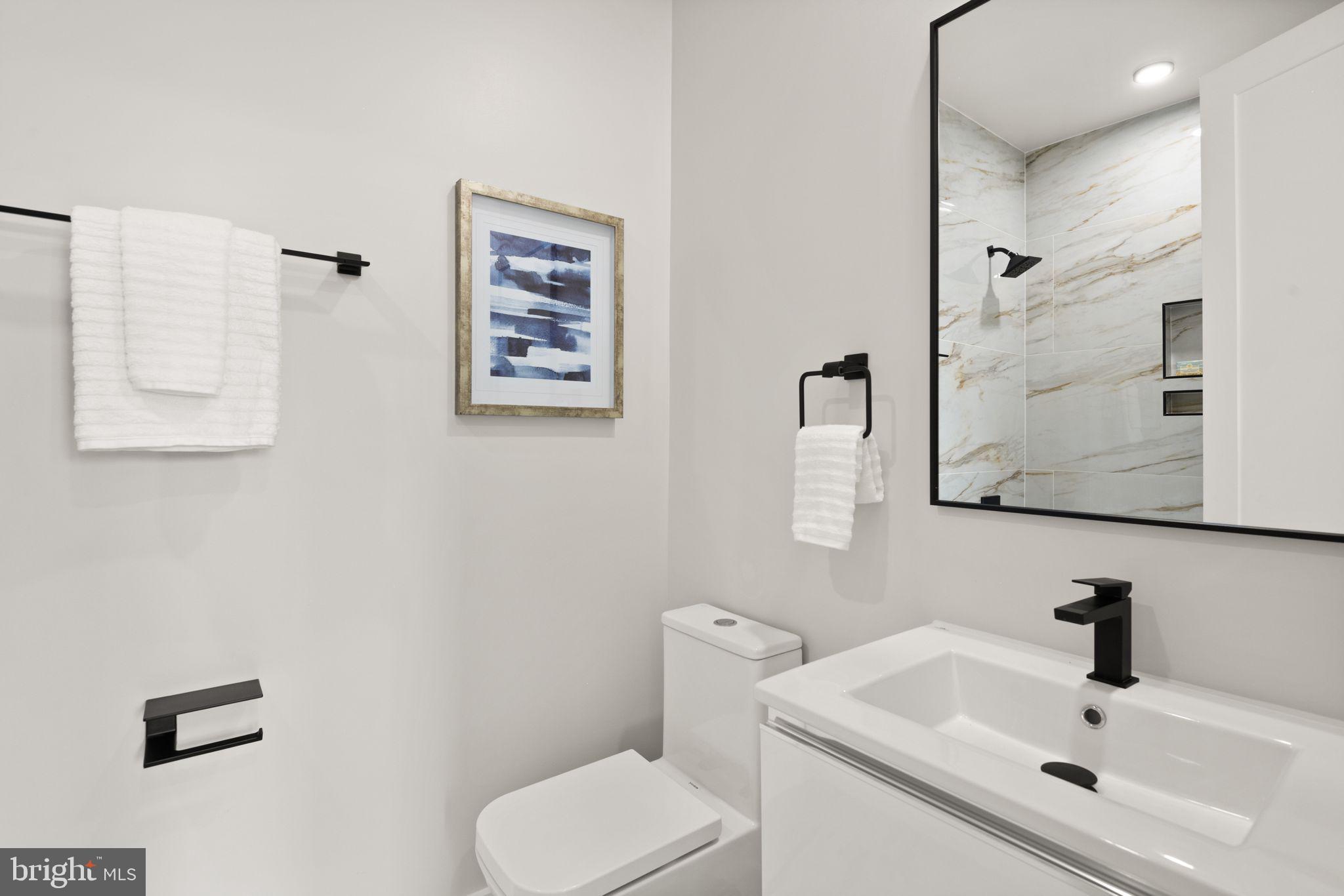 1610 Foxhall Road Northwest Washington, DC 20007 - Photo 35 of 66 a bathroom with a toilet sink and mirror