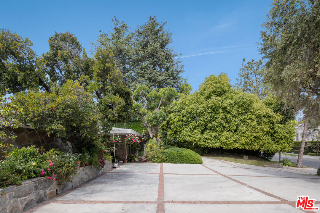 1018 North Crescent Drive Beverly Hills, CA 90210 - Photo 17 of 18 a view of a garden with potted plants