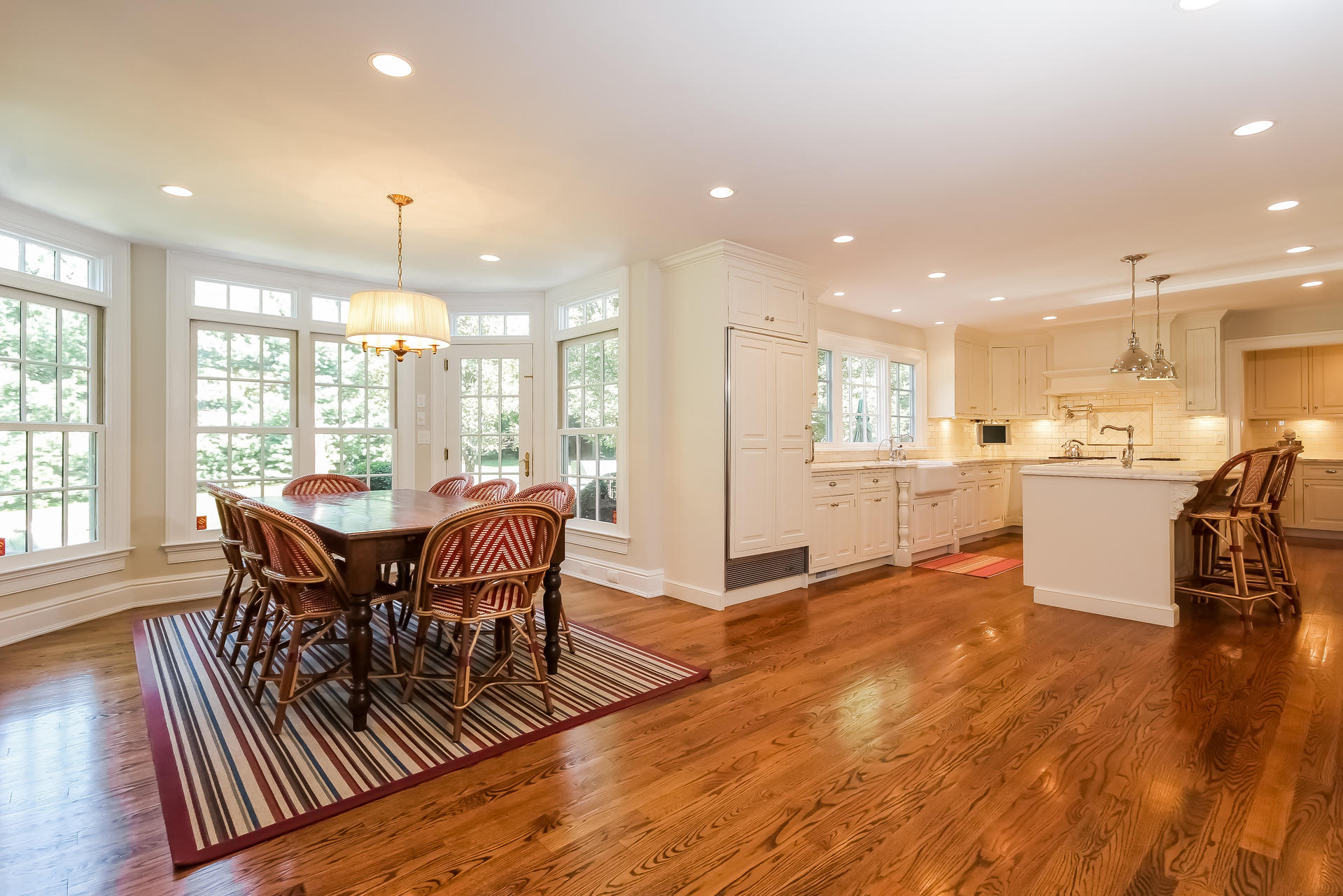 170 Brushy Ridge Road New Canaan, CT 06840 - Photo 21 of 56 a view of a dining room with furniture and wooden floor